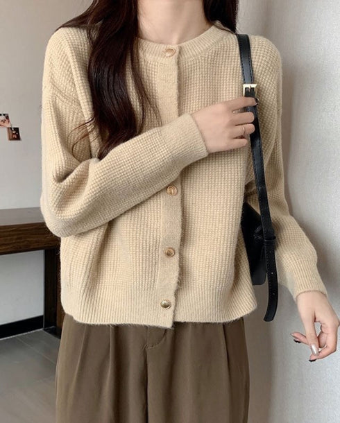 Women Casual Button Down Cardigan